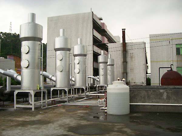 發電機尾氣凈化不銹鋼堿性噴淋塔